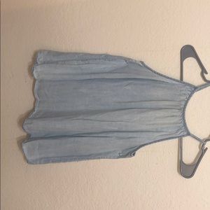 Women's light blue tank top